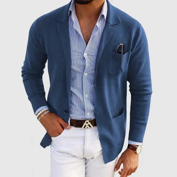 Men's Casual Knit Blazer | Lightweight & Stylish