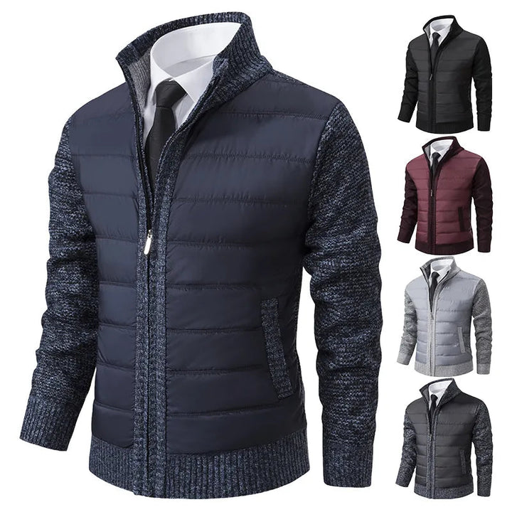 Stylish Knit and Puffer Jacket for Men