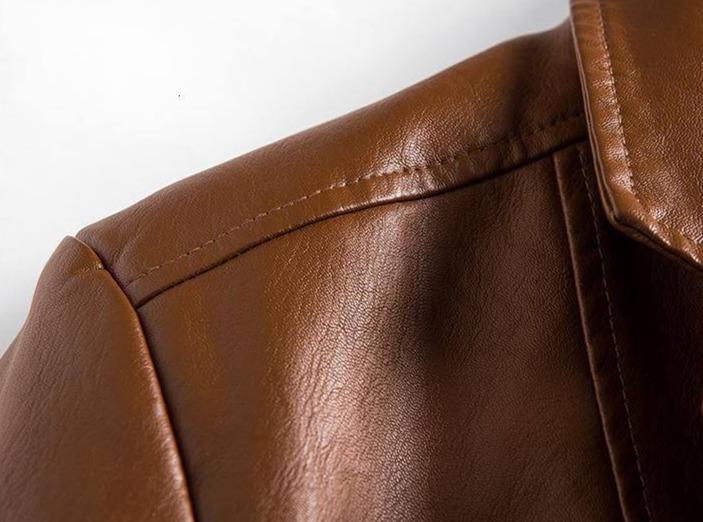 Black Leather Blazer for Men