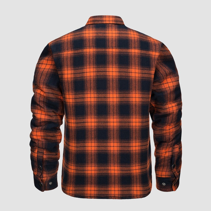 Reversible Plaid Bomber Jacket for Men
