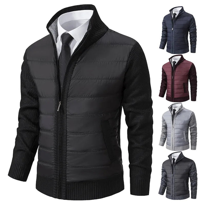 Stylish Knit and Puffer Jacket for Men