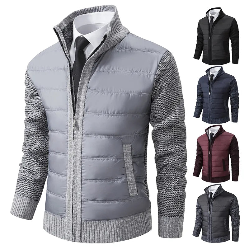 Stylish Knit and Puffer Jacket for Men