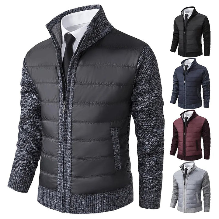 Stylish Knit and Puffer Jacket for Men