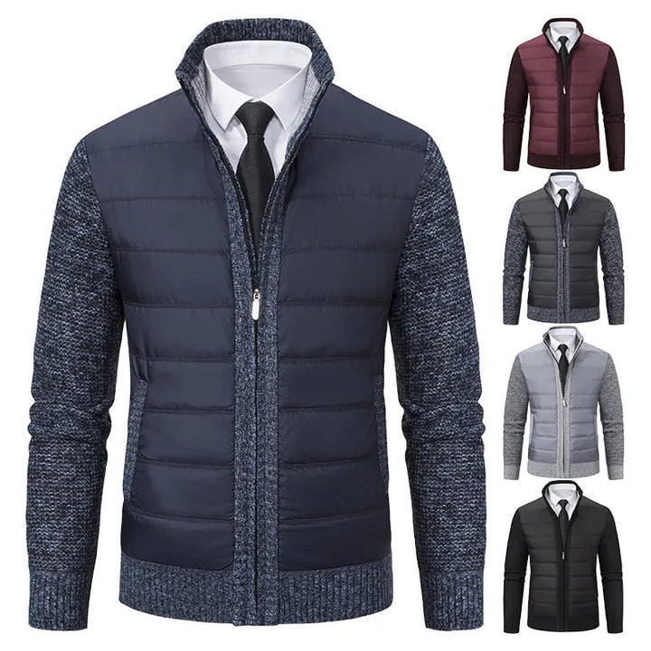 Stylish Knit and Puffer Jacket for Men