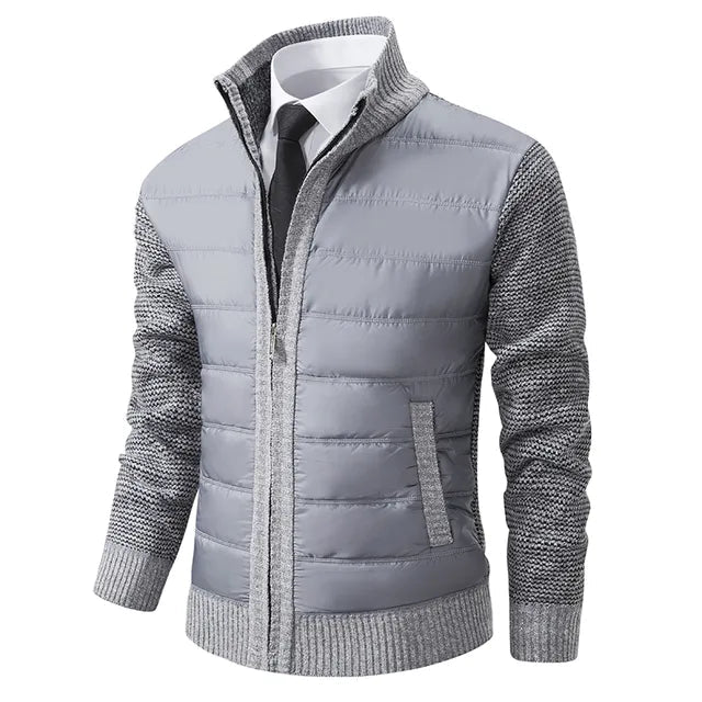 Stylish Knit and Puffer Jacket for Men