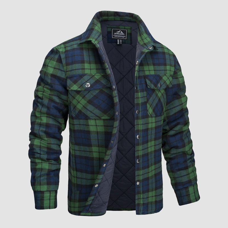 Reversible Plaid Bomber Jacket for Men