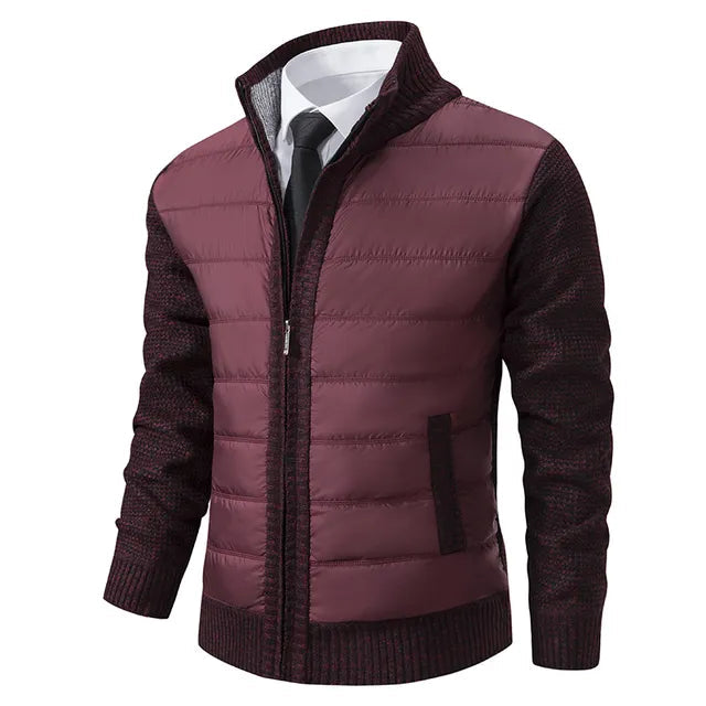 Stylish Knit and Puffer Jacket for Men