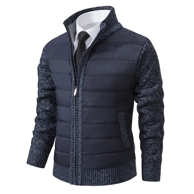 Stylish Knit and Puffer Jacket for Men