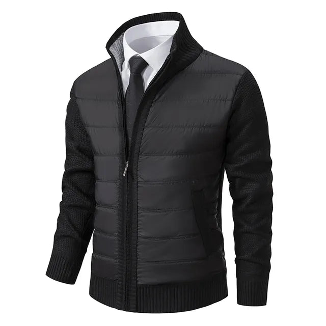 Stylish Knit and Puffer Jacket for Men
