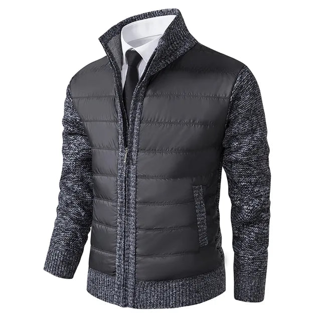 Stylish Knit and Puffer Jacket for Men