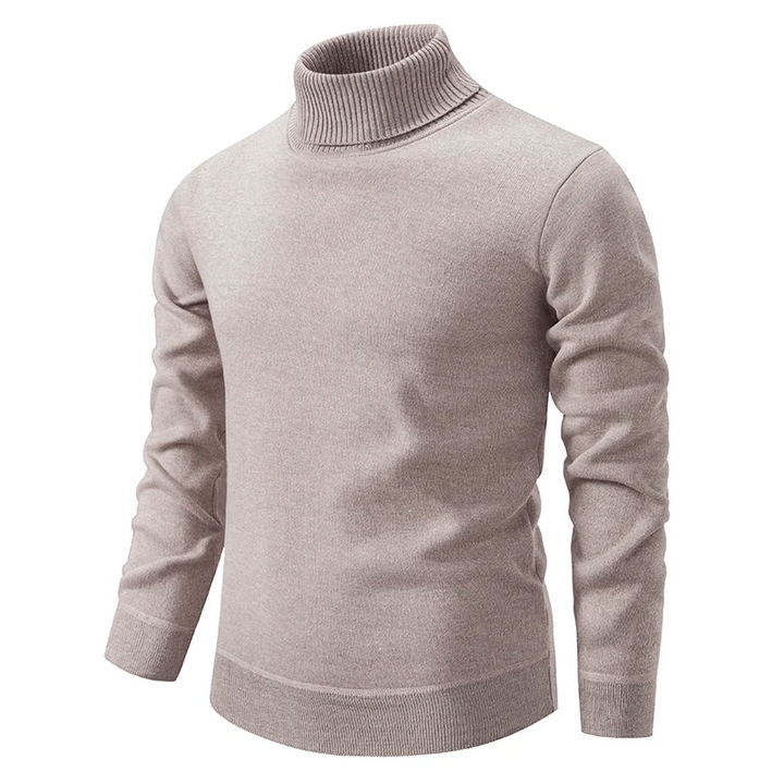 Wool Pullover with Turtleneck for Men