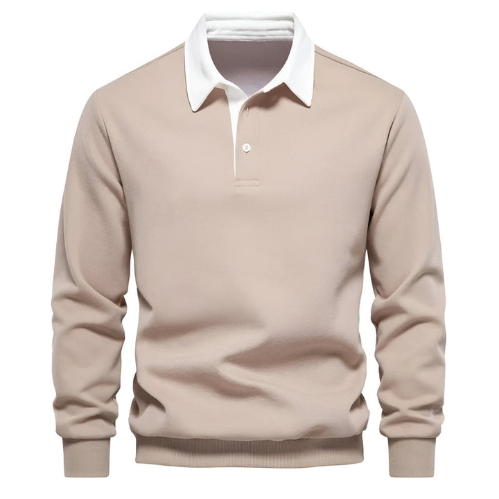 Long Sleeve Polo Shirt for Men