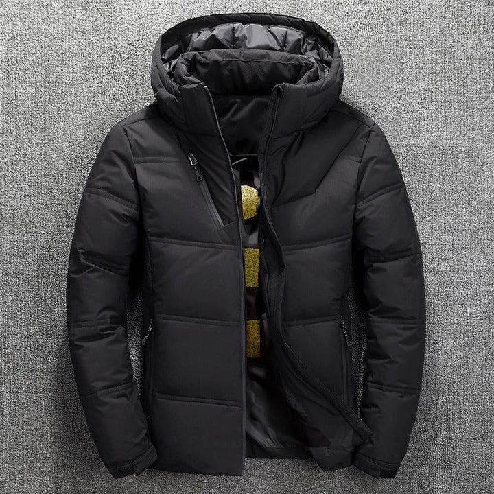 Warm Hooded Puffer Jacket for Men