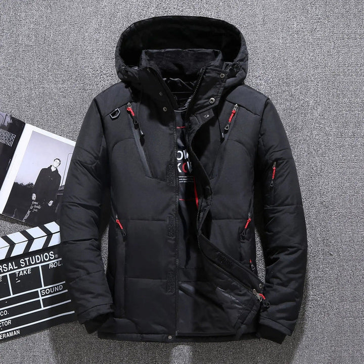 Warm Winter Jacket with Hood for Men