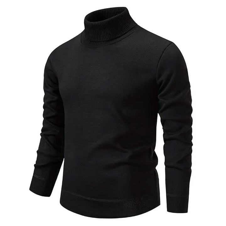 Wool Pullover with Turtleneck for Men