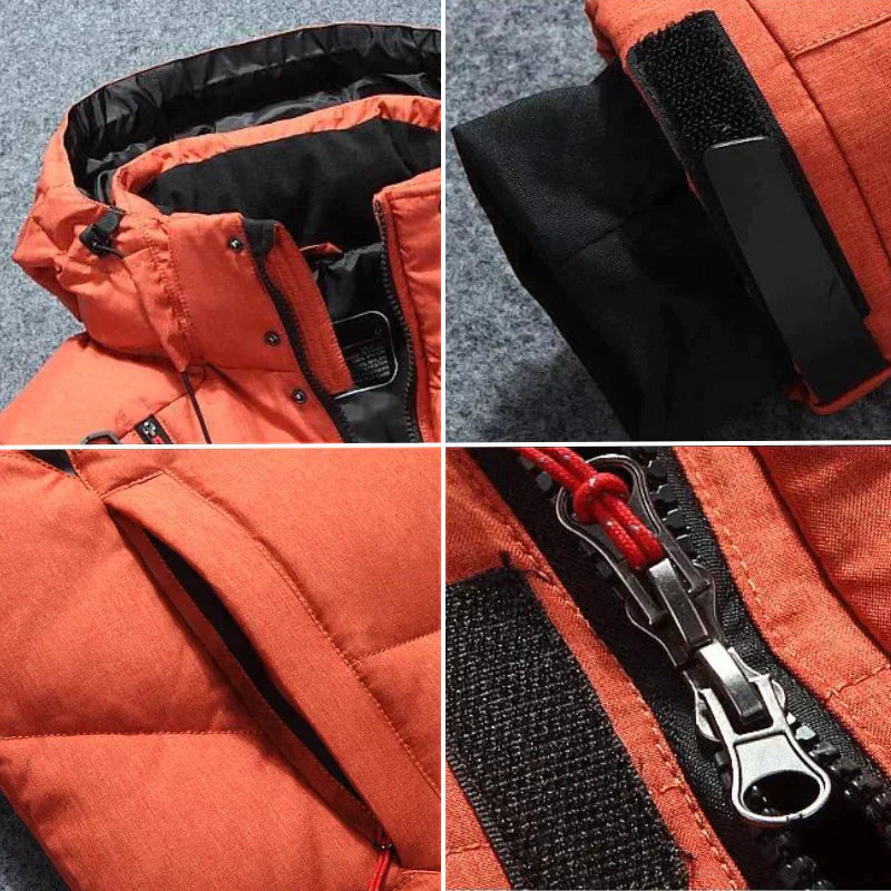 Warm Winter Jacket with Hood for Men