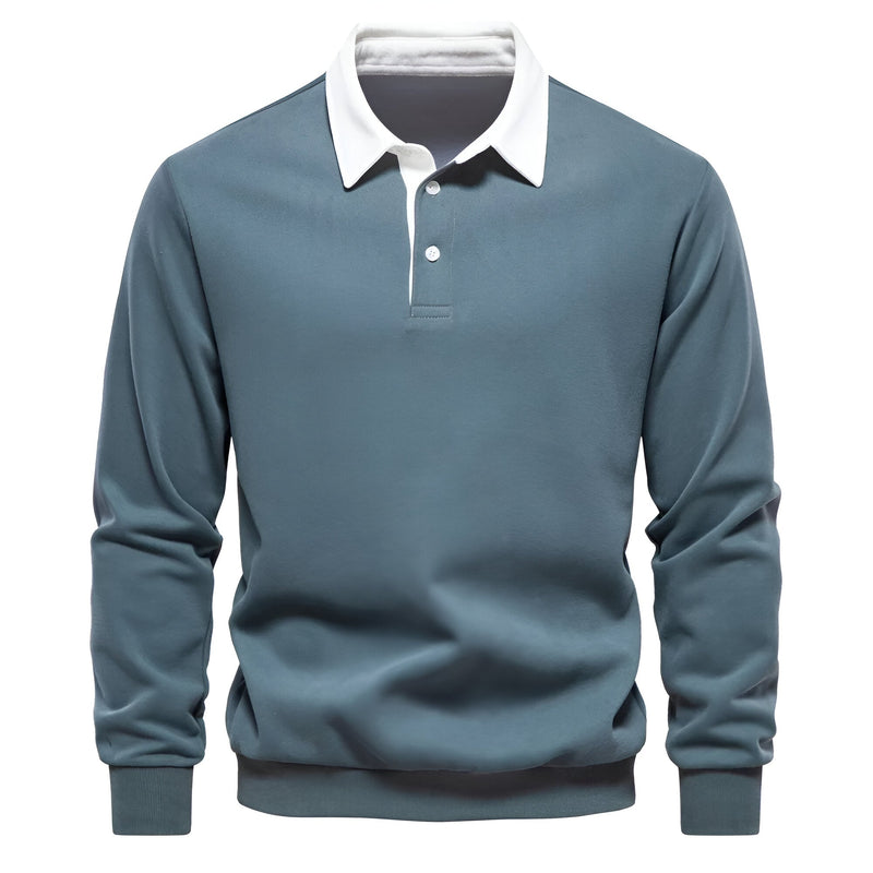 Long Sleeve Polo Shirt for Men