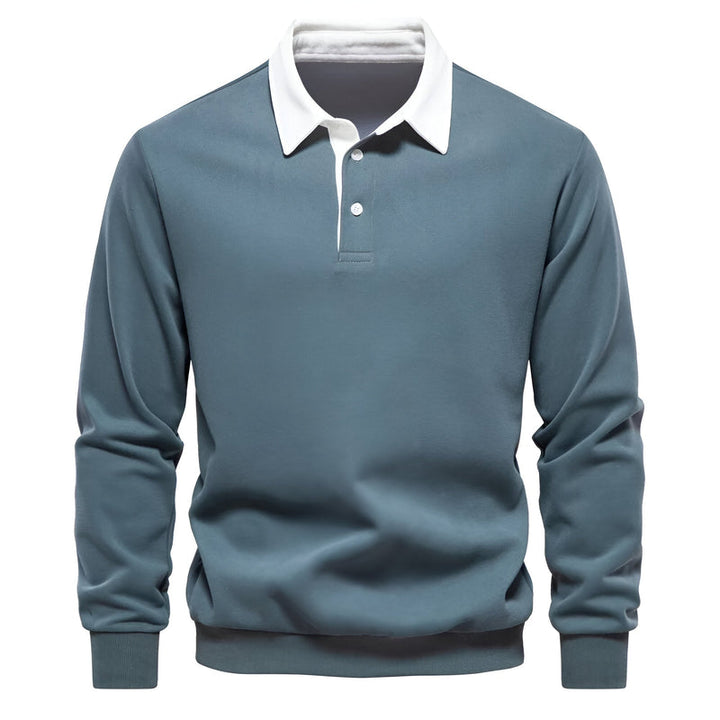 Long Sleeve Polo Shirt for Men