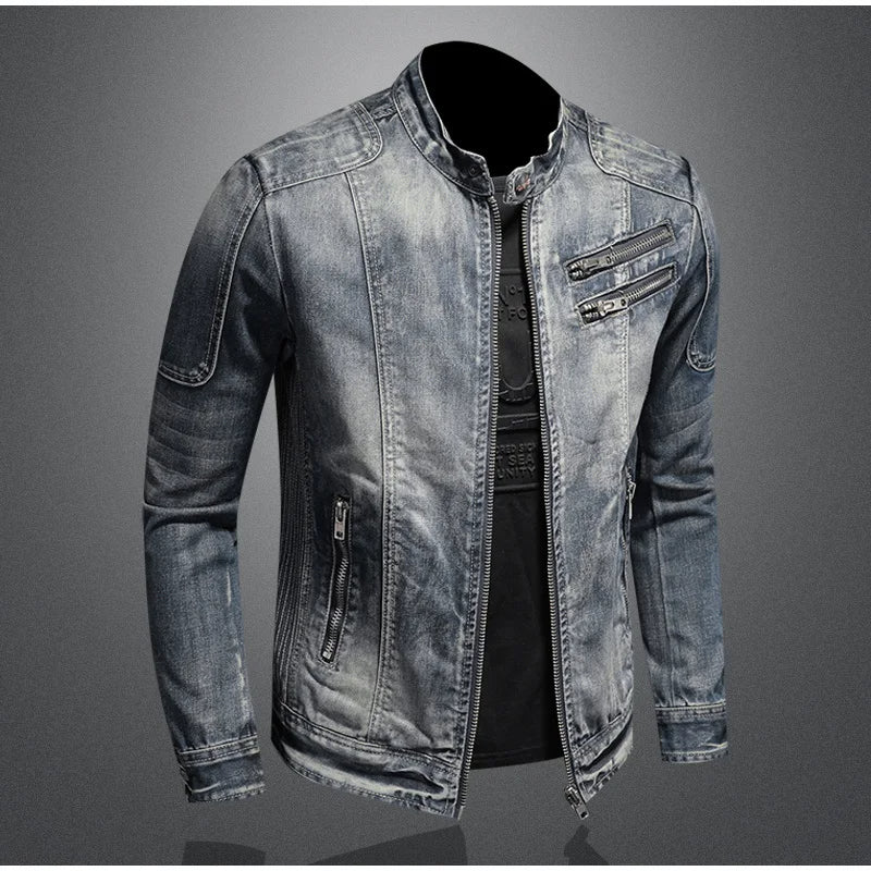 Casual Denim Winter Jacket for Men