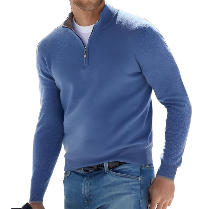 Knit Half-Zip Sweater for Men