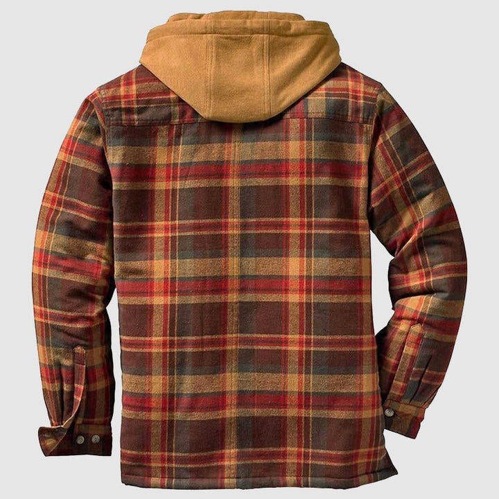 Padded Plaid Jacket for Men