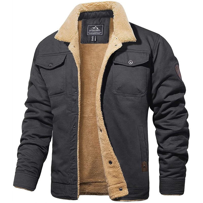 Classic Bomber Jacket for Men | Buttoned