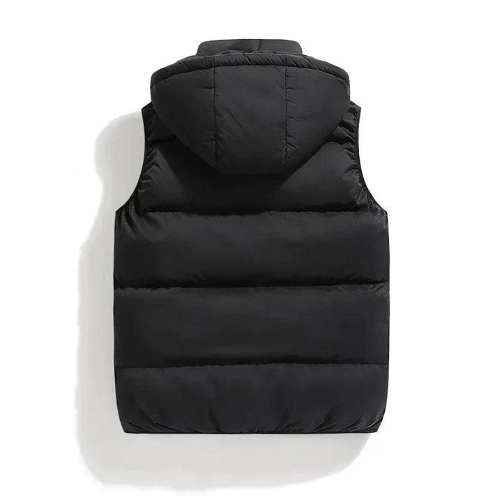 Puffer Vest with Hood for Men