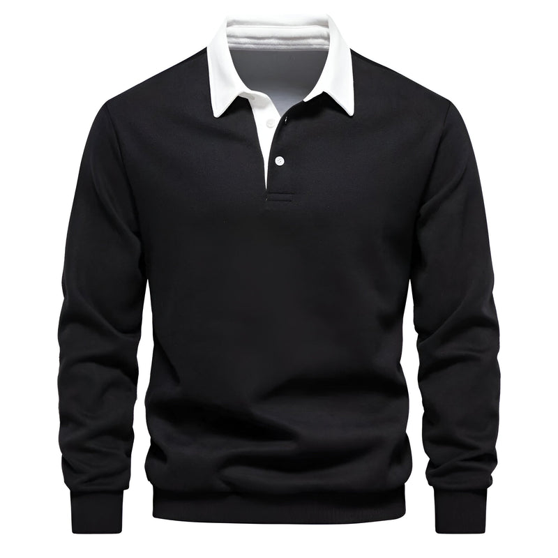 Long Sleeve Polo Shirt for Men