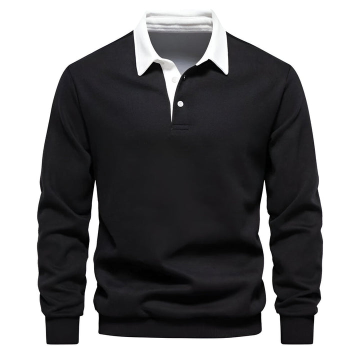 Long Sleeve Polo Shirt for Men
