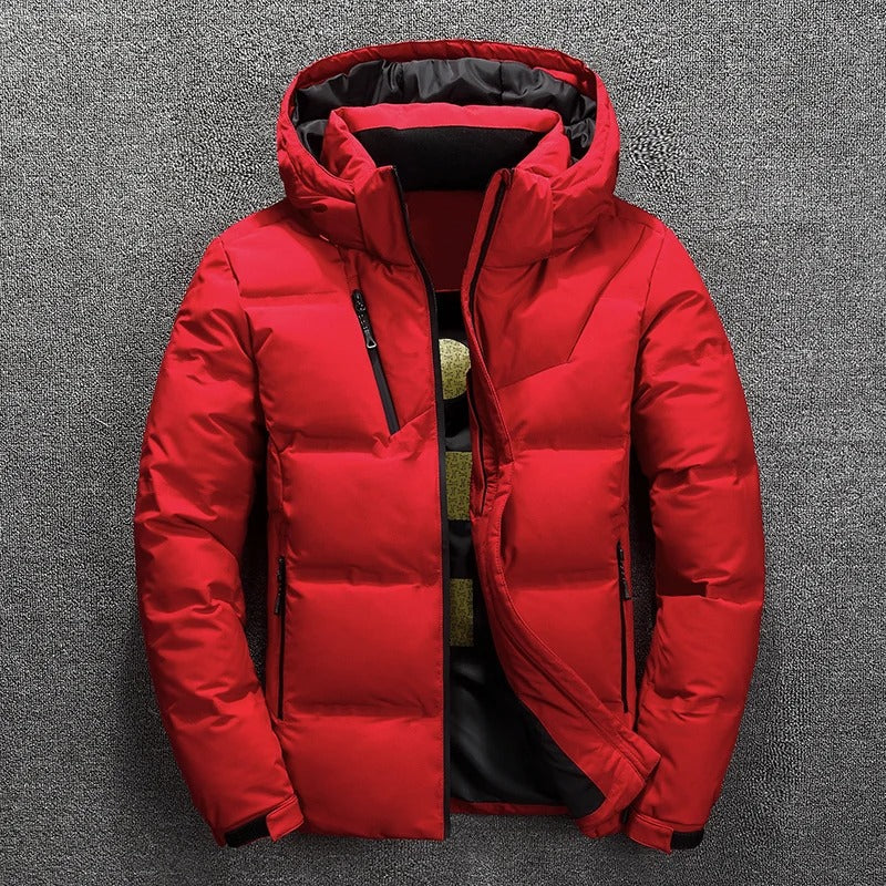 Warm Hooded Puffer Jacket for Men