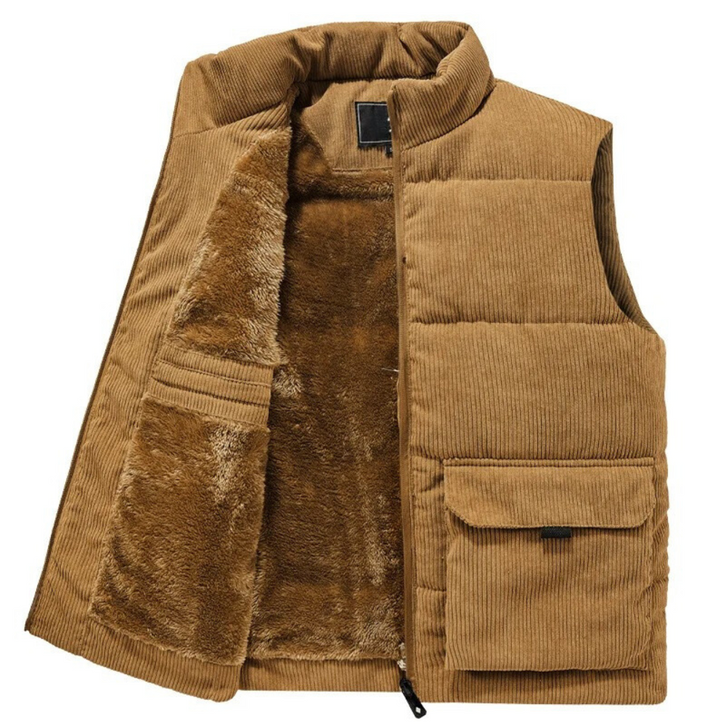Corduroy Winter Vest for Men