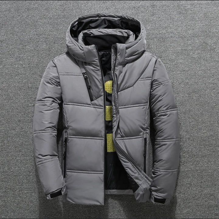 Warm Hooded Puffer Jacket for Men