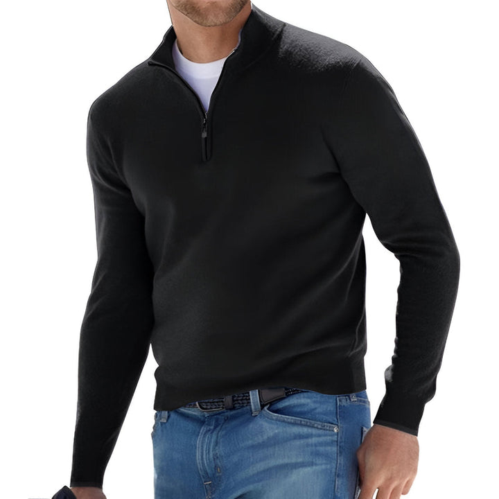 Knit Half-Zip Sweater for Men