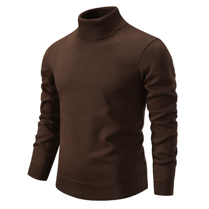 Wool Pullover with Turtleneck for Men