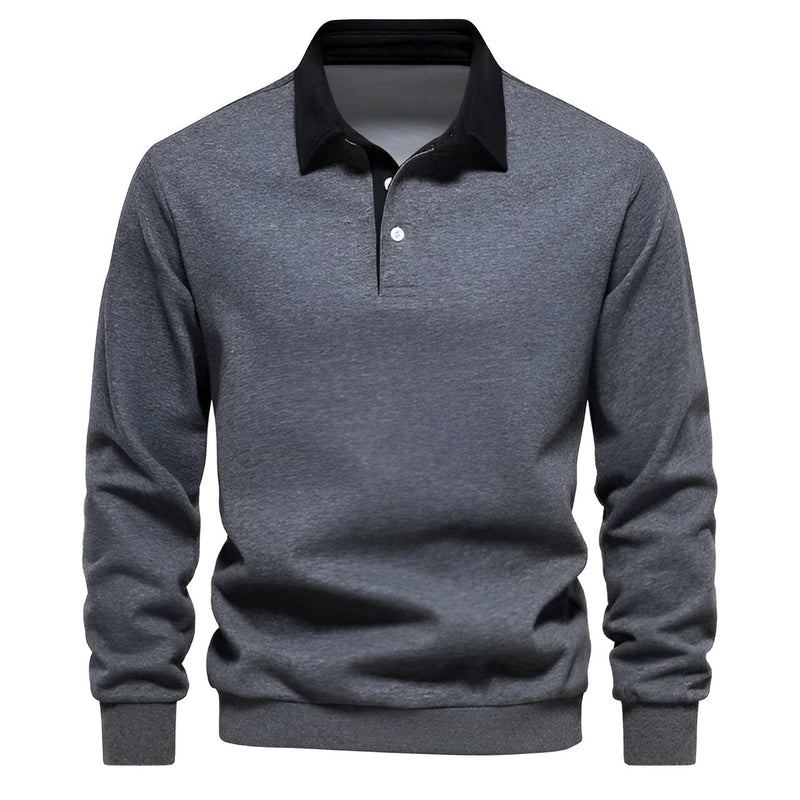 Long Sleeve Polo Shirt for Men