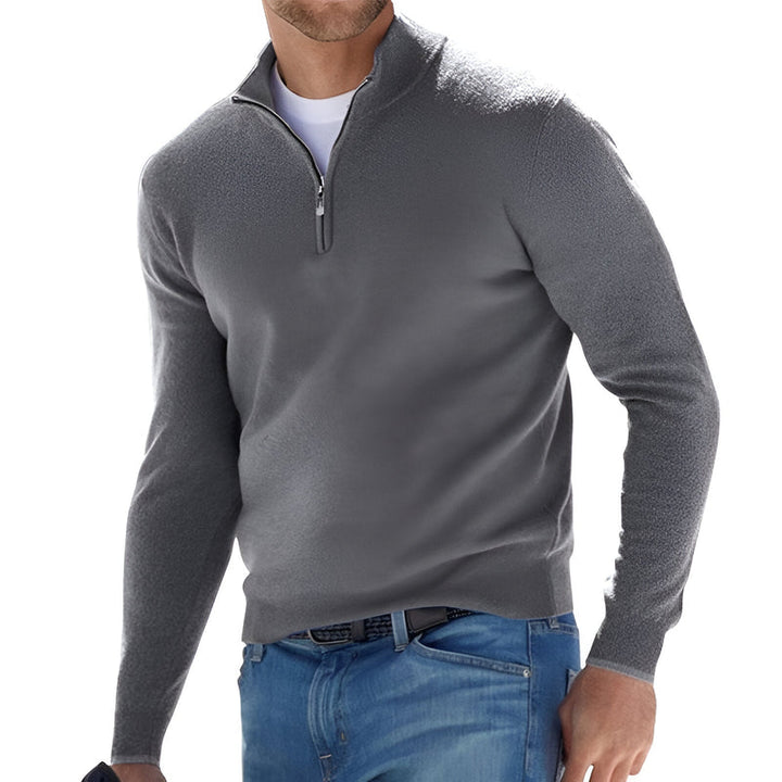 Knit Half-Zip Sweater for Men