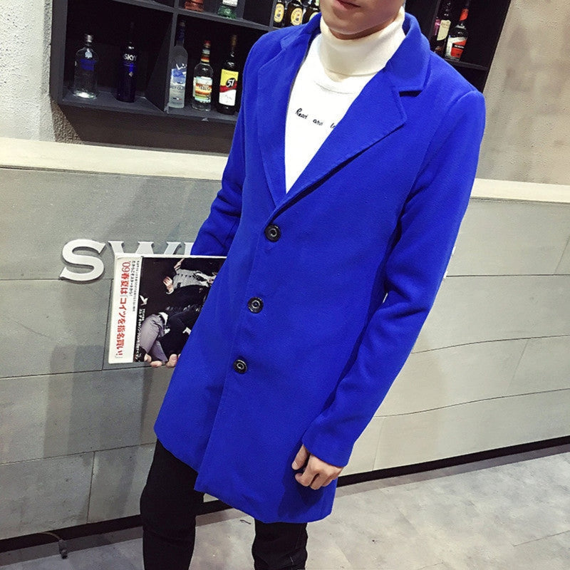 Classic Stand-Collar Coat for Men