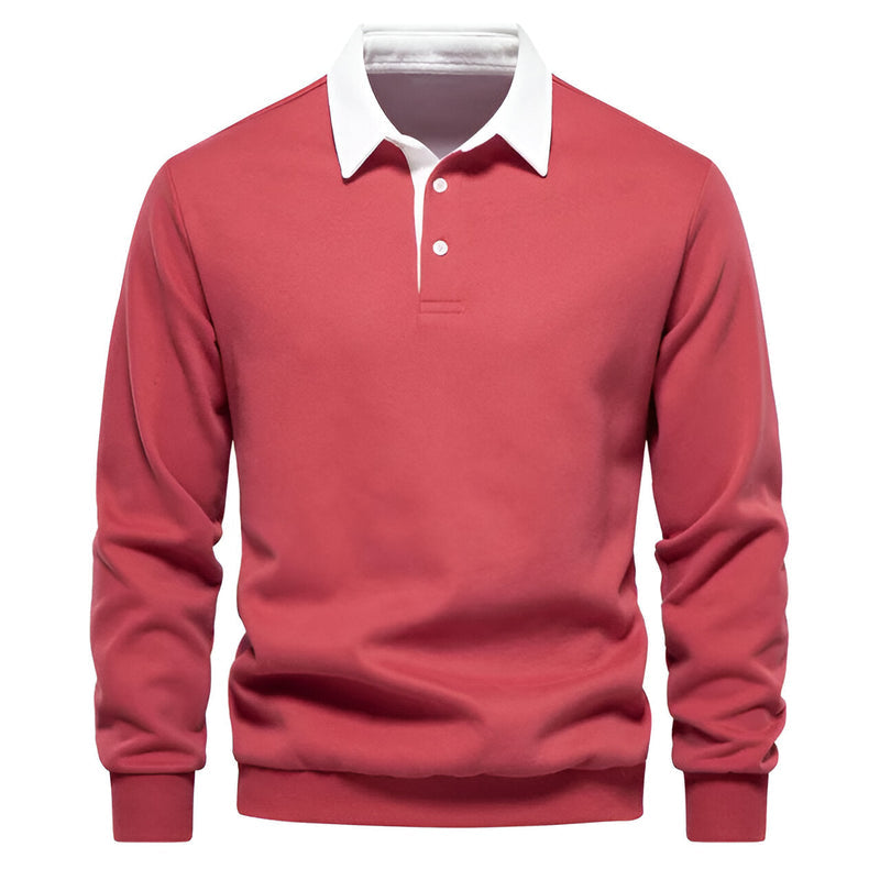 Long Sleeve Polo Shirt for Men