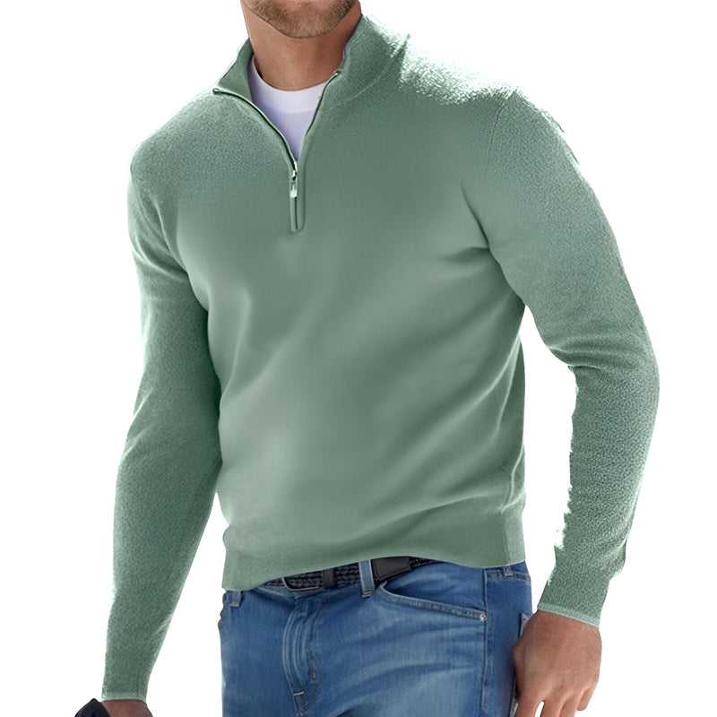 Knit Half-Zip Sweater for Men