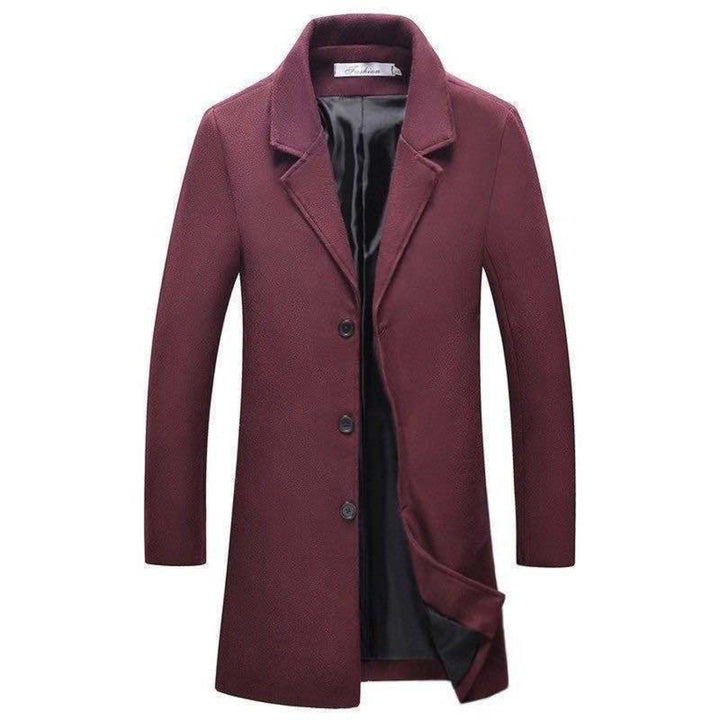 Classic Stand-Collar Coat for Men