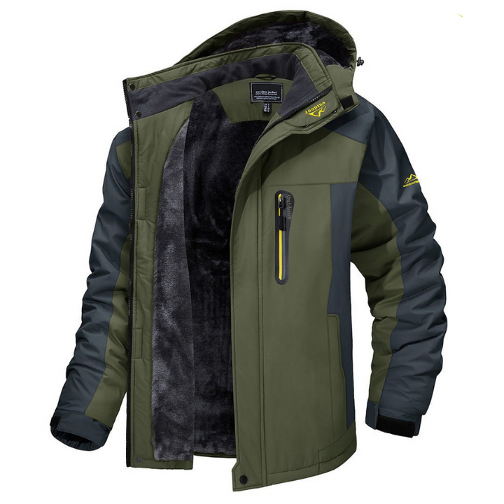 Winter Jacket for Men | Hooded Coat with Zippers