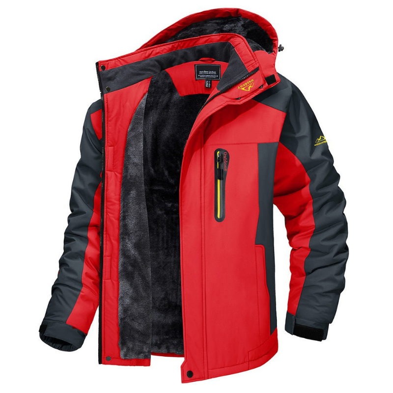Winter Jacket for Men | Hooded Coat with Zippers