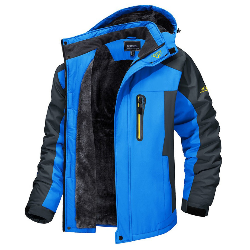 Winter Jacket for Men | Hooded Coat with Zippers