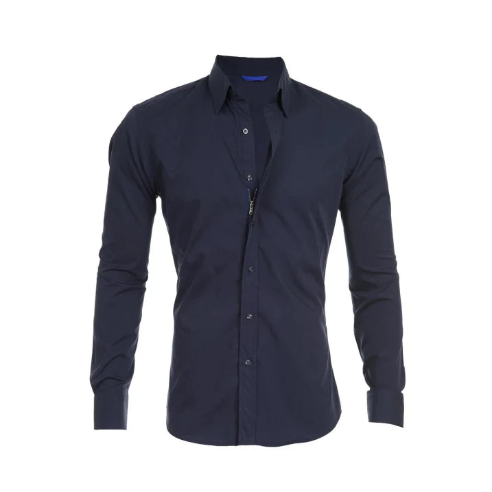 Wrinkle-Free Shirt with Zipper for Men