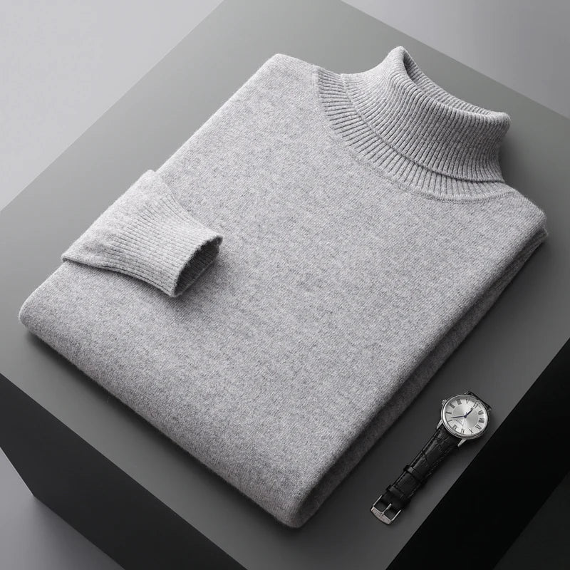 Men’s Turtleneck Sweater – Long Sleeve